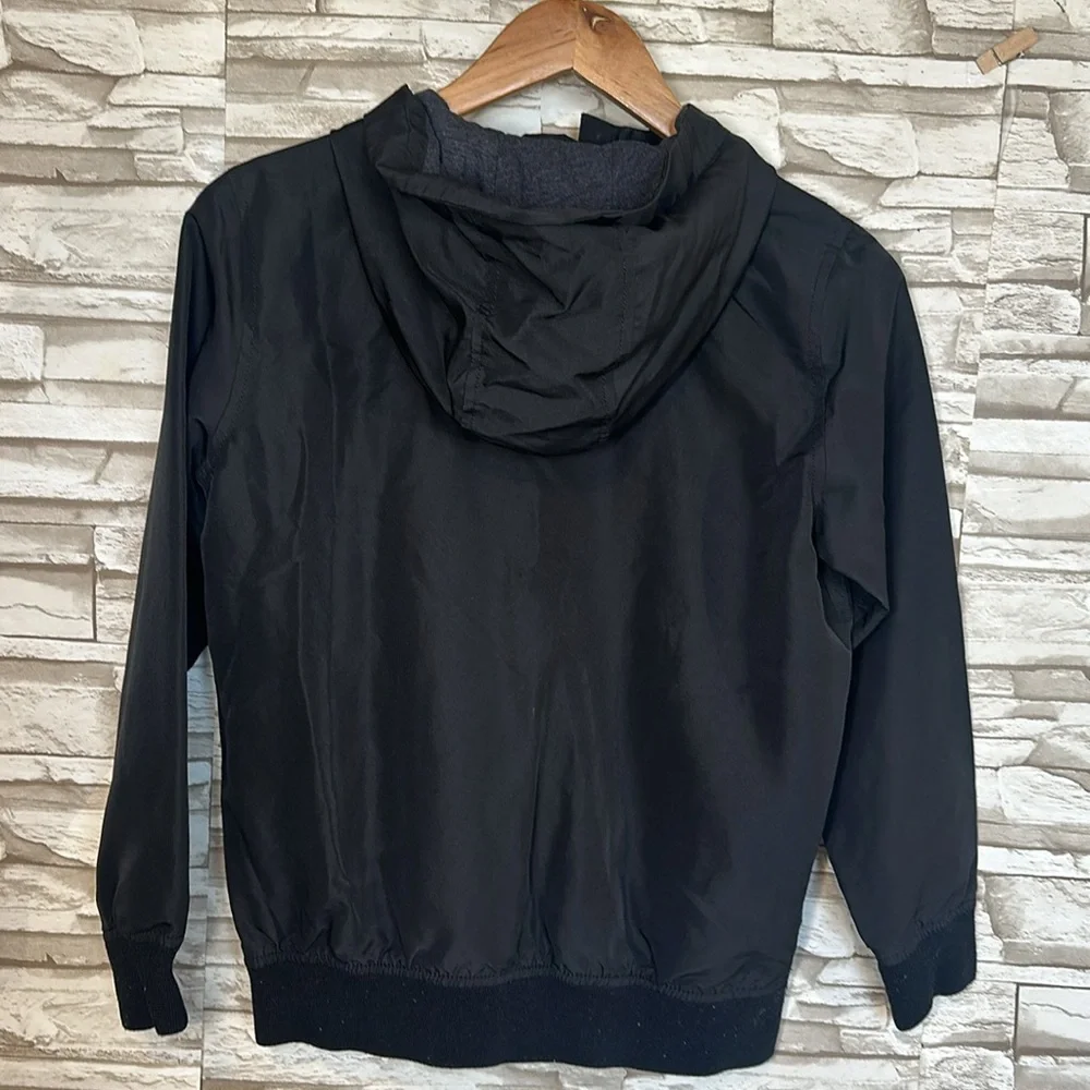 The Children’s Place Boys L 10/12 Windbreaker Black Jacket
